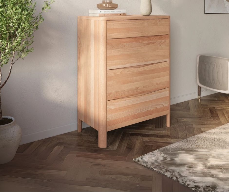Drewniana komoda bukowa – nowość z kolekcji Visby MODENA