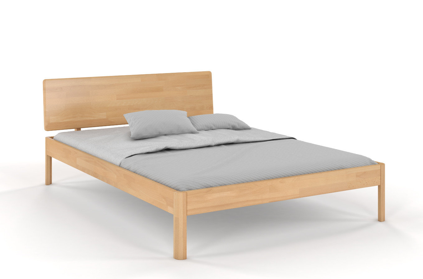 Łóżko drewniane bukowe Visby AMMER / 180x200 cm, kolor naturalny
