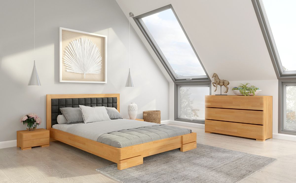 Łóżko drewniane bukowe Visby Gotland