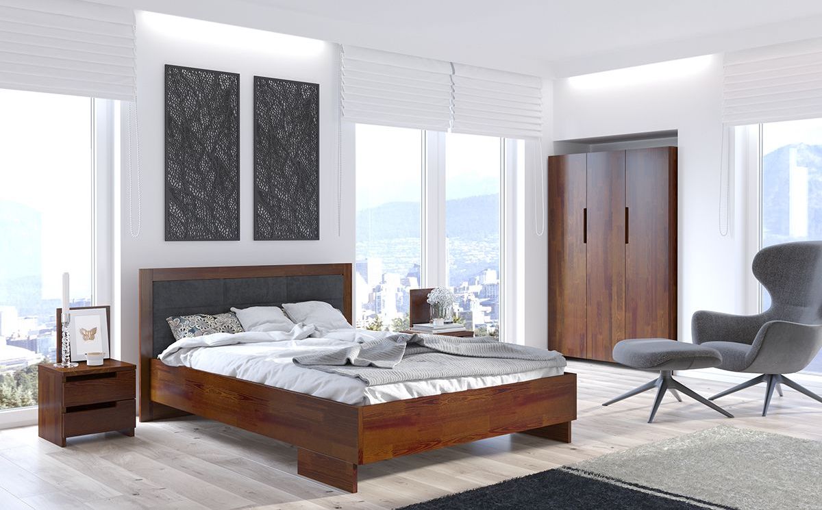  łóżko drewniane z pojemnikiem - łóżko Visby Kalmar