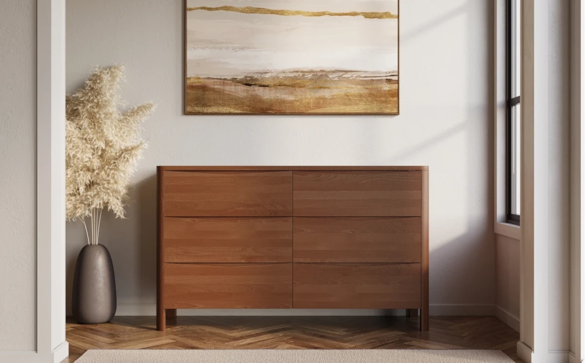 Drewniana komoda bukowa Visby MODENA LOW 150