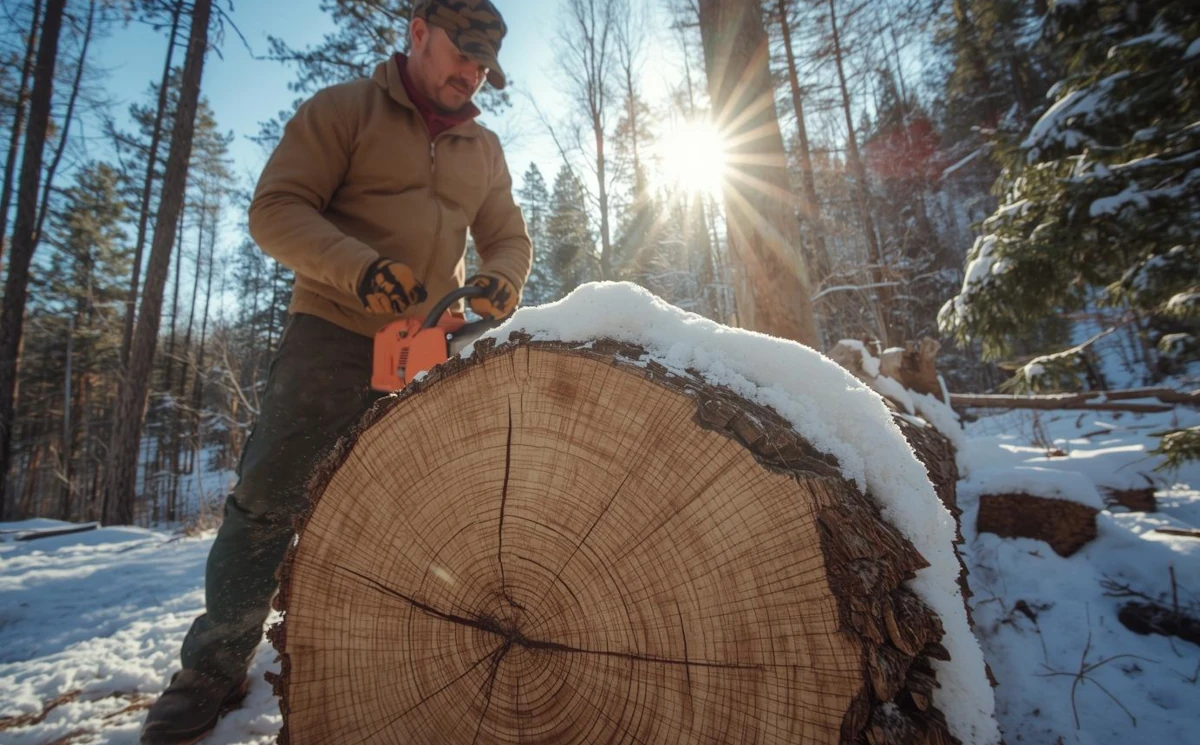 Drewno pozyskiwane zimą
