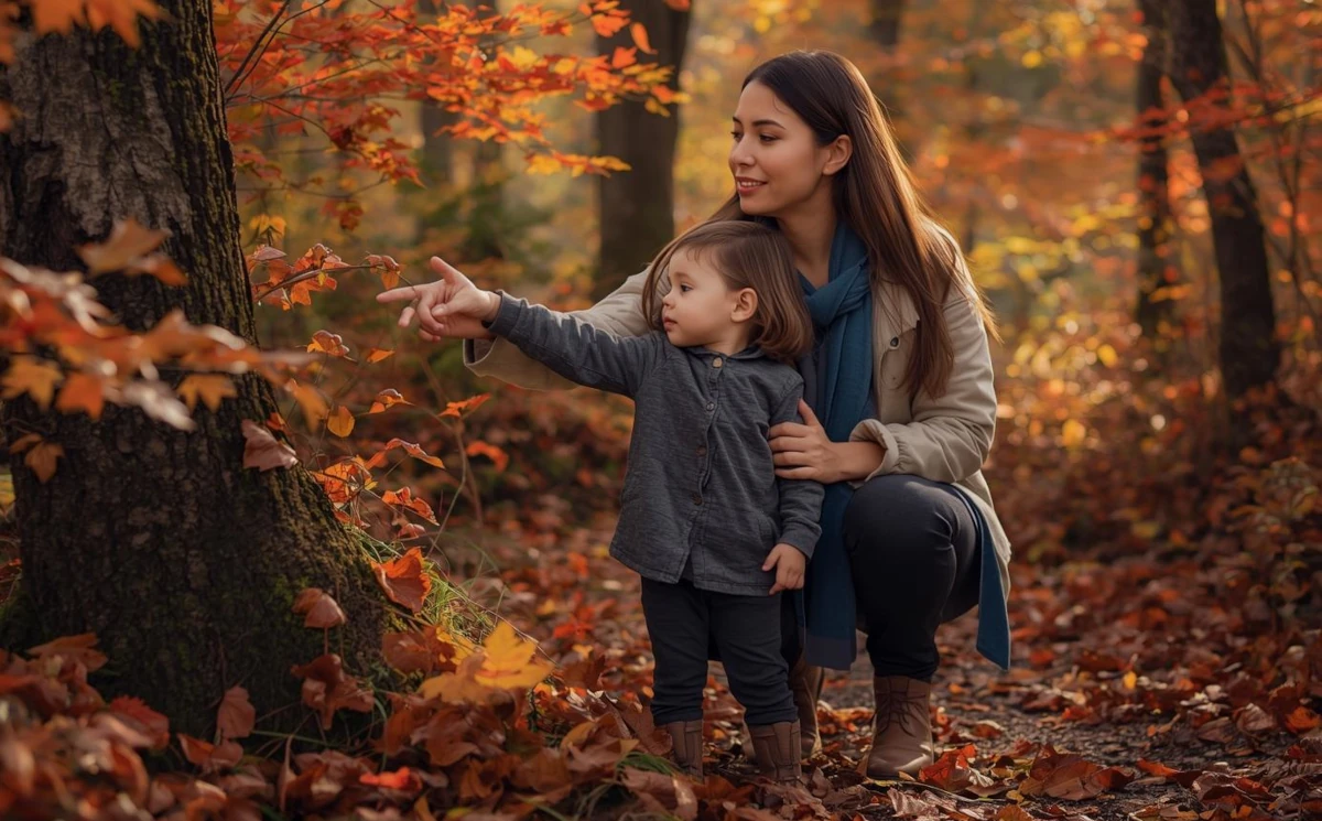 Jesienny las jako miejsce rodzinnej aktywności