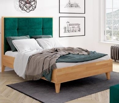 Butelkowa zieleń – łóżko sypialniane w kolorze luksusu 