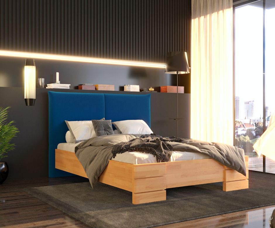 Na co zwrócić uwagę kupując łóżko drewniane z tapicerowanym zagłówkiem
