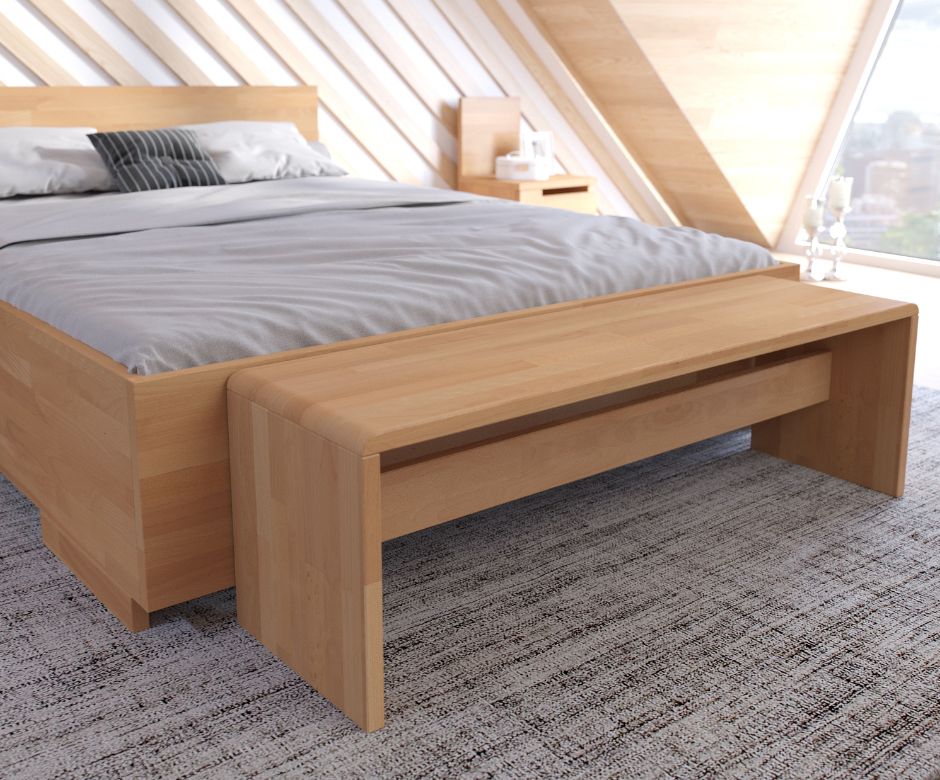 Naturalna drewniana sypialnia - niesłabnący trend od wielu sezonów
