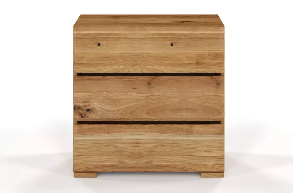 Drewniana komoda dębowa Visby Sandemo 3S80 / szer. 80 cm