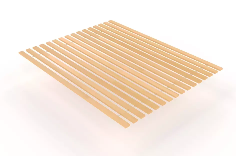 Stelaż lamelowy sosnowy pod materac Visby LEVITO / 160x200 cm