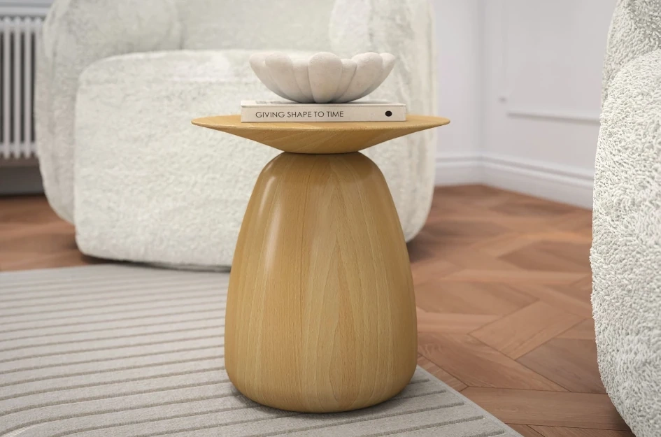 Stolik drewniany BAOBAB 34 różne kolory, wys. 34 cm / kolor naturalny