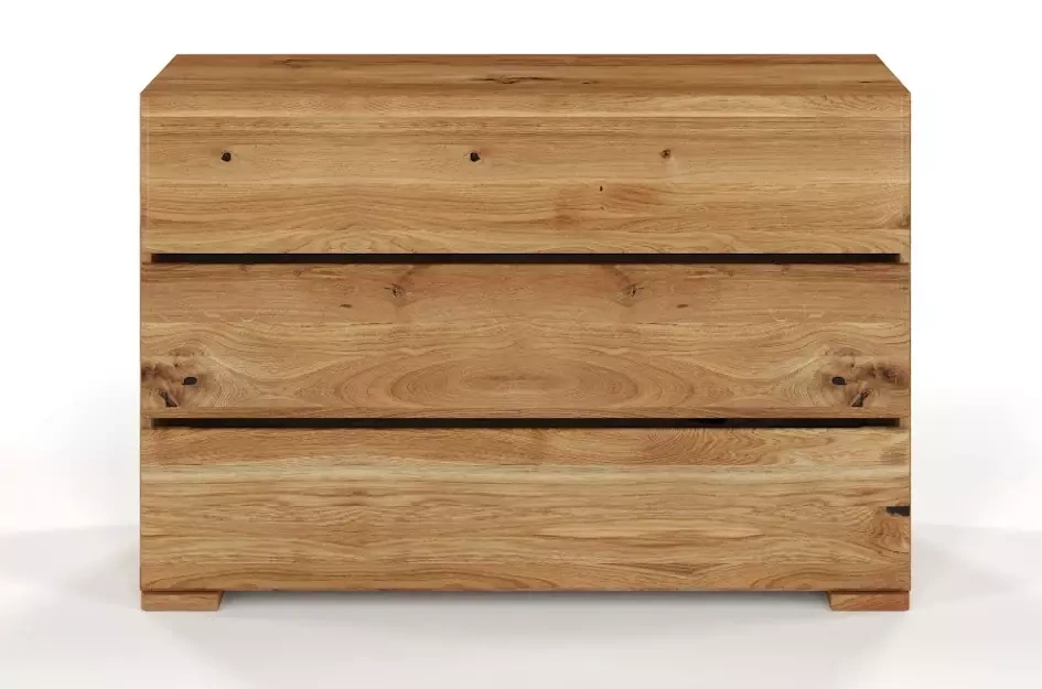 Drewniana komoda dębowa Visby Sandemo 3S / szer. 120 cm