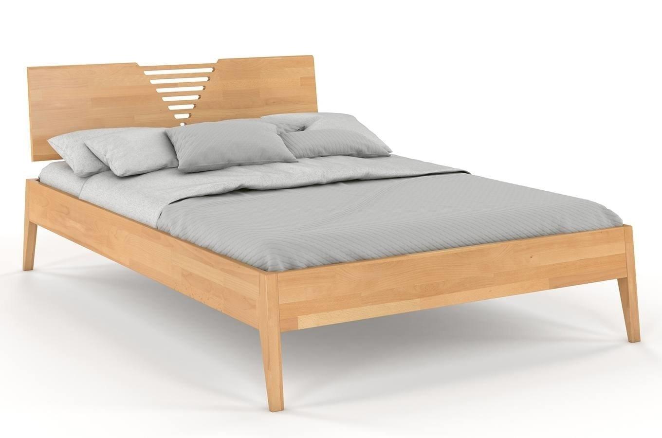 Łóżko drewniane bukowe Visby WOŁOMIN / 140x200 cm, kolor naturalny