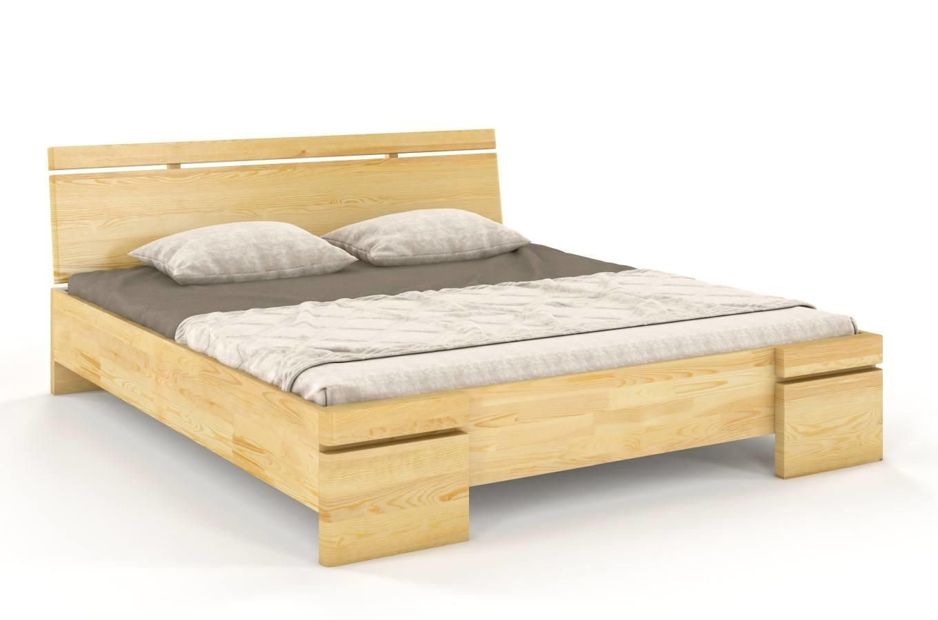 Łóżko drewniane sosnowe Skandica SPARTA Maxi / 140x200 cm, kolor naturalny