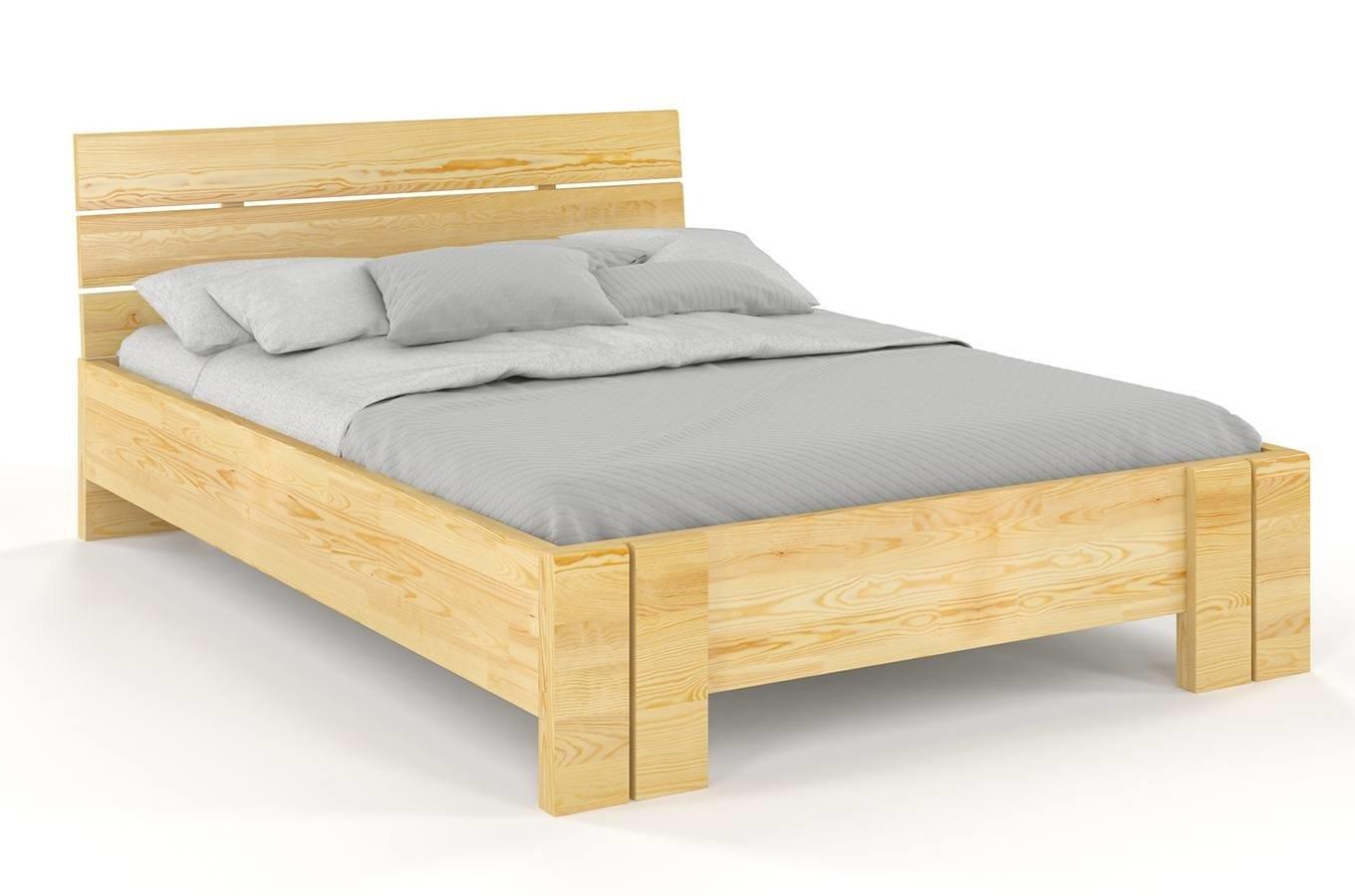 Łóżko drewniane sosnowe Visby Arhus High & Long (długość + 20 cm) / 120x220 cm, kolor naturalny