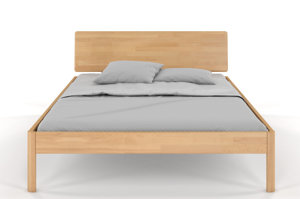  Łóżko drewniane bukowe Visby AMMER / 160x200 cm, kolor naturalny