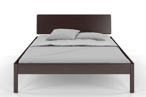  Łóżko drewniane bukowe Visby AMMER / 180x200 cm, kolor palisander