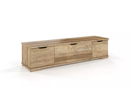 Drewniana szafka RTV dębowa Visby ARHUS z szufladami