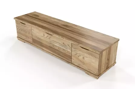 Drewniana szafka RTV dębowa Visby ARHUS z szufladami