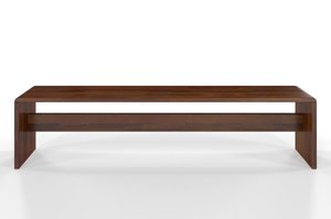 Ławka drewniana sosnowa Visby BENK / szerokość 160 cm; kolor palisander