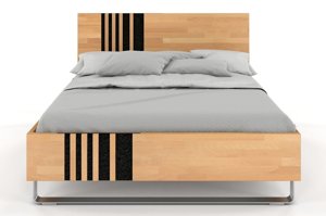 Łóżko drewniane bukowe Visby KIELCE / 140x200 cm, kolor naturalny