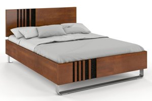 Łóżko drewniane bukowe Visby KIELCE / 180x200 cm, kolor biały