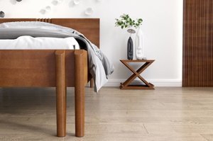 Łóżko drewniane bukowe Visby POZNAŃ / 160x200 cm, kolor naturalny