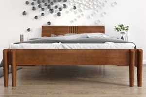 Łóżko drewniane bukowe Visby POZNAŃ / 180x200 cm, kolor biały
