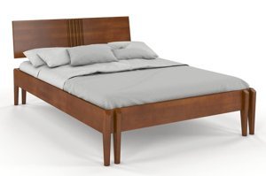 Łóżko drewniane bukowe Visby POZNAŃ / 180x200 cm, kolor orzech