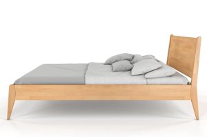 Łóżko drewniane bukowe Visby RADOM / 180x200 cm, kolor biały