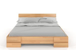 Łóżko drewniane bukowe Visby Sandemo / 90x200 cm, kolor biały