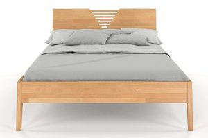 Łóżko drewniane bukowe Visby WOŁOMIN / 160x200 cm, kolor naturalny