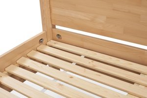 Łóżko drewniane bukowe z baldachimem Visby CANOPY / 180x200 cm, kolor naturalny