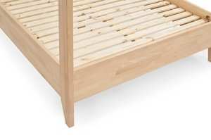 Łóżko drewniane bukowe z baldachimem Visby CANOPY