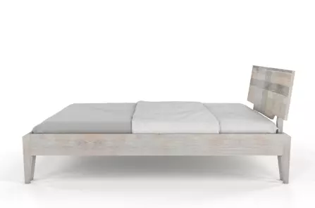Łóżko drewniane dębowe Visby POZNAŃ / 120x200 cm, olej bielony