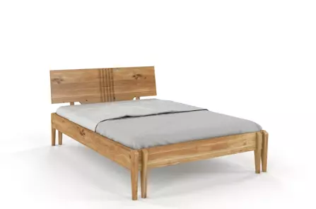 Łóżko drewniane dębowe Visby POZNAŃ / 140x200 cm, olej naturalny
