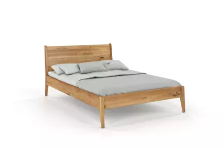 Łóżko drewniane dębowe Visby RADOM / 160x200 cm, olej naturalny