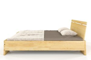Łóżko drewniane sosnowe Skandica SPARTA Maxi / 160x200 cm, kolor biały