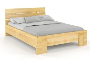 Łóżko drewniane sosnowe Visby Arhus High & Long (długość + 20 cm) / 160x220 cm, kolor biały