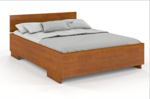 Łóżko drewniane sosnowe Visby Bergman High&Long / 120x220 cm, kolor biały