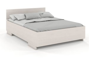 Łóżko drewniane sosnowe Visby Bergman High&Long / 200x220 cm, kolor biały