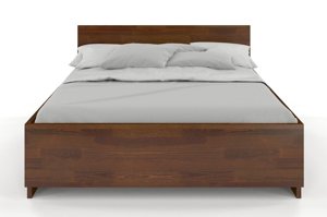 Łóżko drewniane sosnowe Visby Bergman High&Long / 200x220 cm, kolor biały