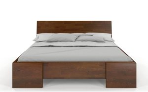 Łóżko drewniane sosnowe Visby Hessler High / 160x200 cm, kolor biały