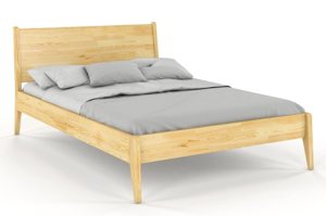 Łóżko drewniane sosnowe Visby RADOM / 140x200 cm, kolor orzech