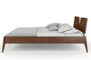 Łóżko drewniane sosnowe Visby WOŁOMIN / 140x200 cm, kolor biały